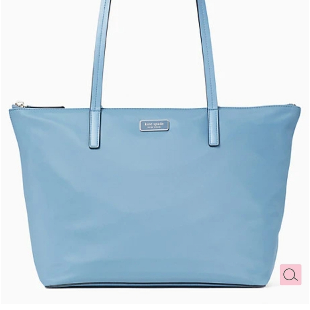 NWT♠Kate Spade♠Zip Tote in Baltic Sea Blue